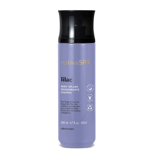 o Boticário Nativa Spa Lilac Body Splash Deodorant Cologne 200ml